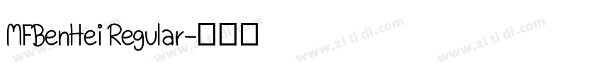 MFBenHei Regular字体转换